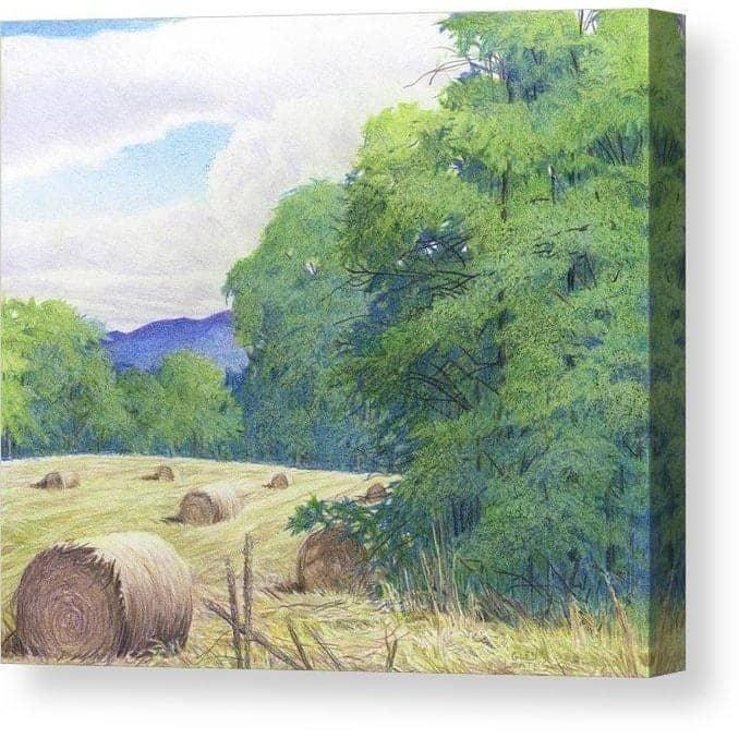 Purple Hills - Canvas Print | Artwork by Glen Loates