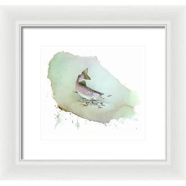 Rainbow Trout - Framed Print | Artwork by Glen Loates