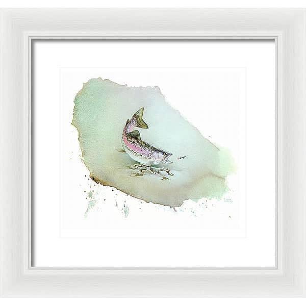 Rainbow Trout - Framed Print | Artwork by Glen Loates