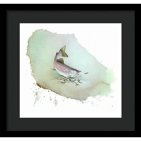 Rainbow Trout - Framed Print | Artwork by Glen Loates