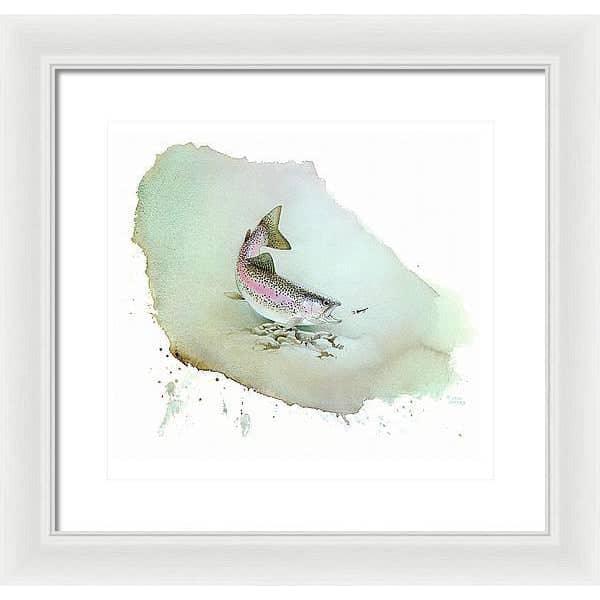 Rainbow Trout - Framed Print | Artwork by Glen Loates