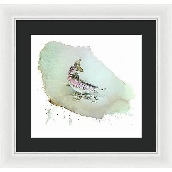 Rainbow Trout - Framed Print | Artwork by Glen Loates