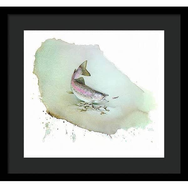 Rainbow Trout - Framed Print | Artwork by Glen Loates