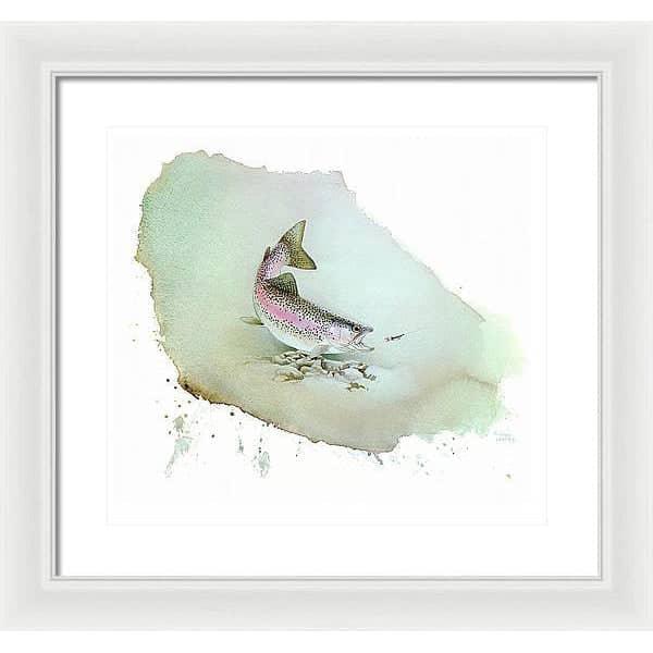 Rainbow Trout - Framed Print | Artwork by Glen Loates