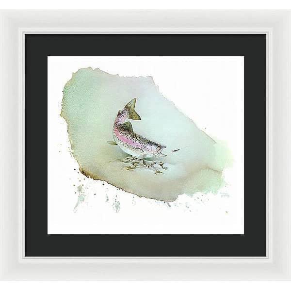 Rainbow Trout - Framed Print | Artwork by Glen Loates