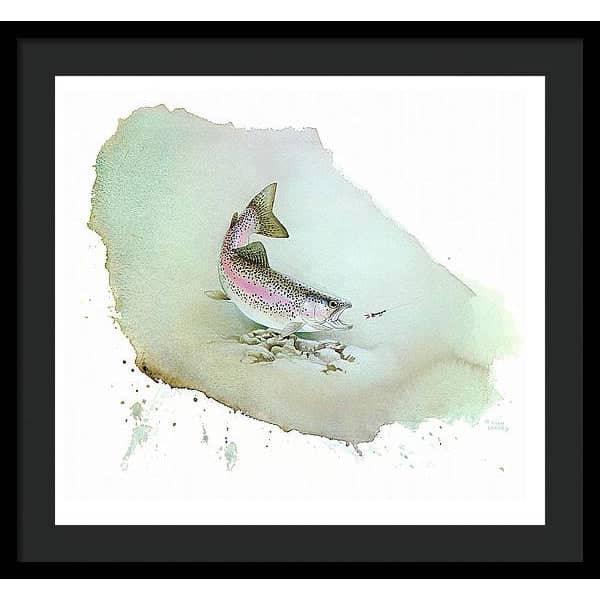 Rainbow Trout - Framed Print | Artwork by Glen Loates