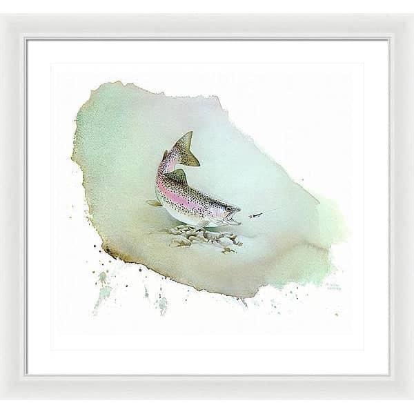 Rainbow Trout - Framed Print | Artwork by Glen Loates