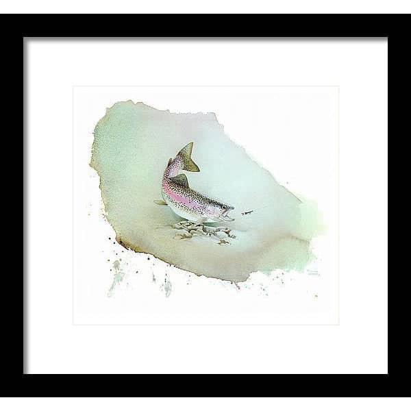 Rainbow Trout - Framed Print | Artwork by Glen Loates