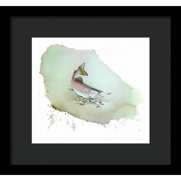 Rainbow Trout - Framed Print | Artwork by Glen Loates