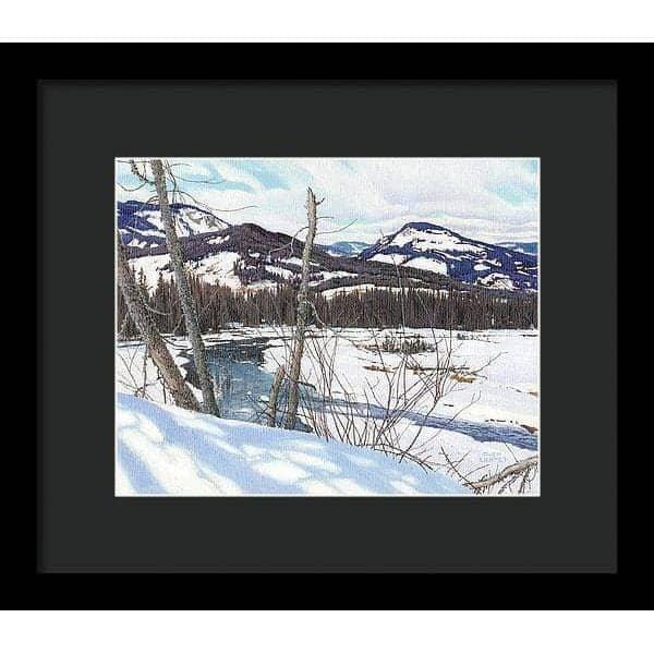 Snow-covered Landscape - Framed Print | Artwork by Glen Loates