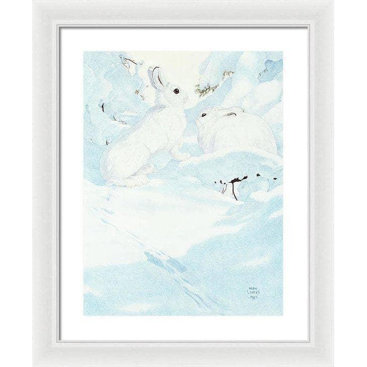 Snowshoe Hare - Framed Print | Artwork by Glen Loates