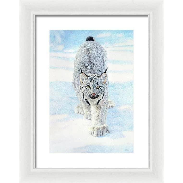 Stalking Lynx - Framed Print | Artwork by Glen Loates