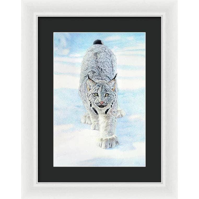 Stalking Lynx - Framed Print | Artwork by Glen Loates
