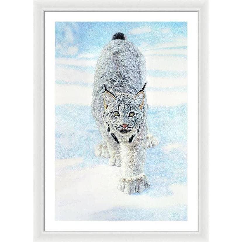 Stalking Lynx - Framed Print | Artwork by Glen Loates