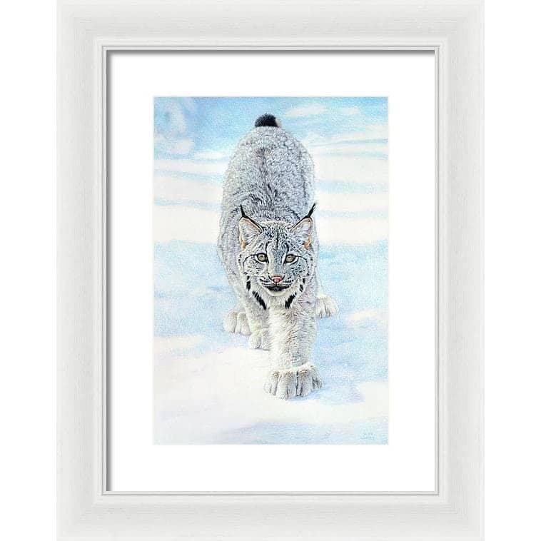 Stalking Lynx - Framed Print | Artwork by Glen Loates