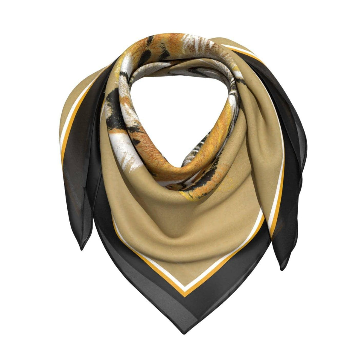 Tigresse - Silk Square Scarf | Artwork by Glen Loates