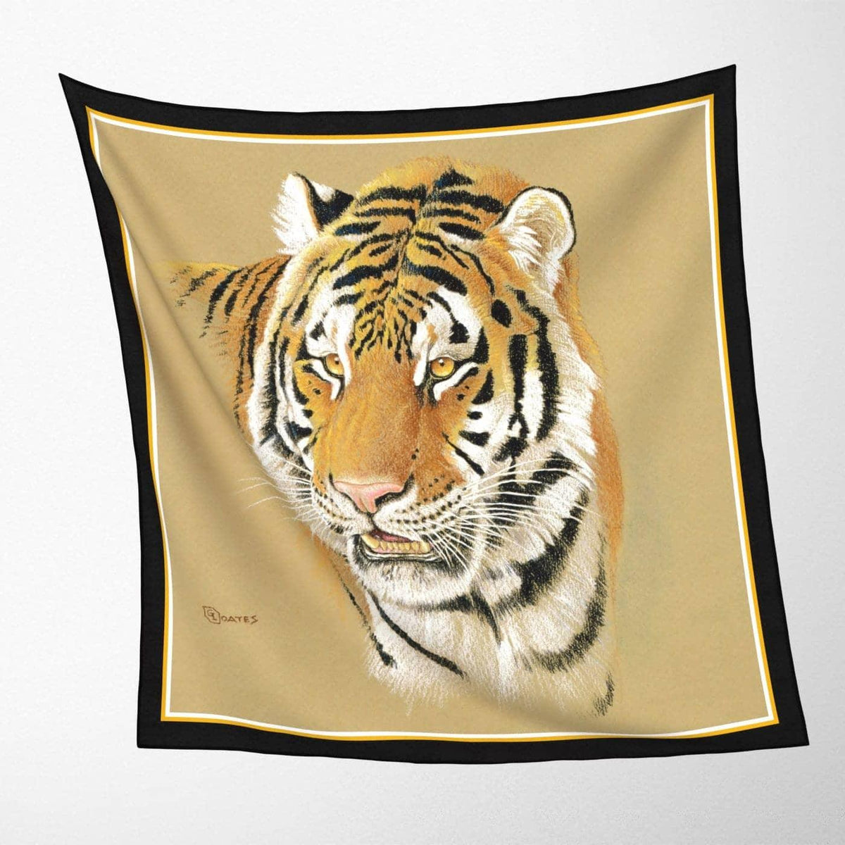 Tigresse - Silk Square Scarf | Artwork by Glen Loates