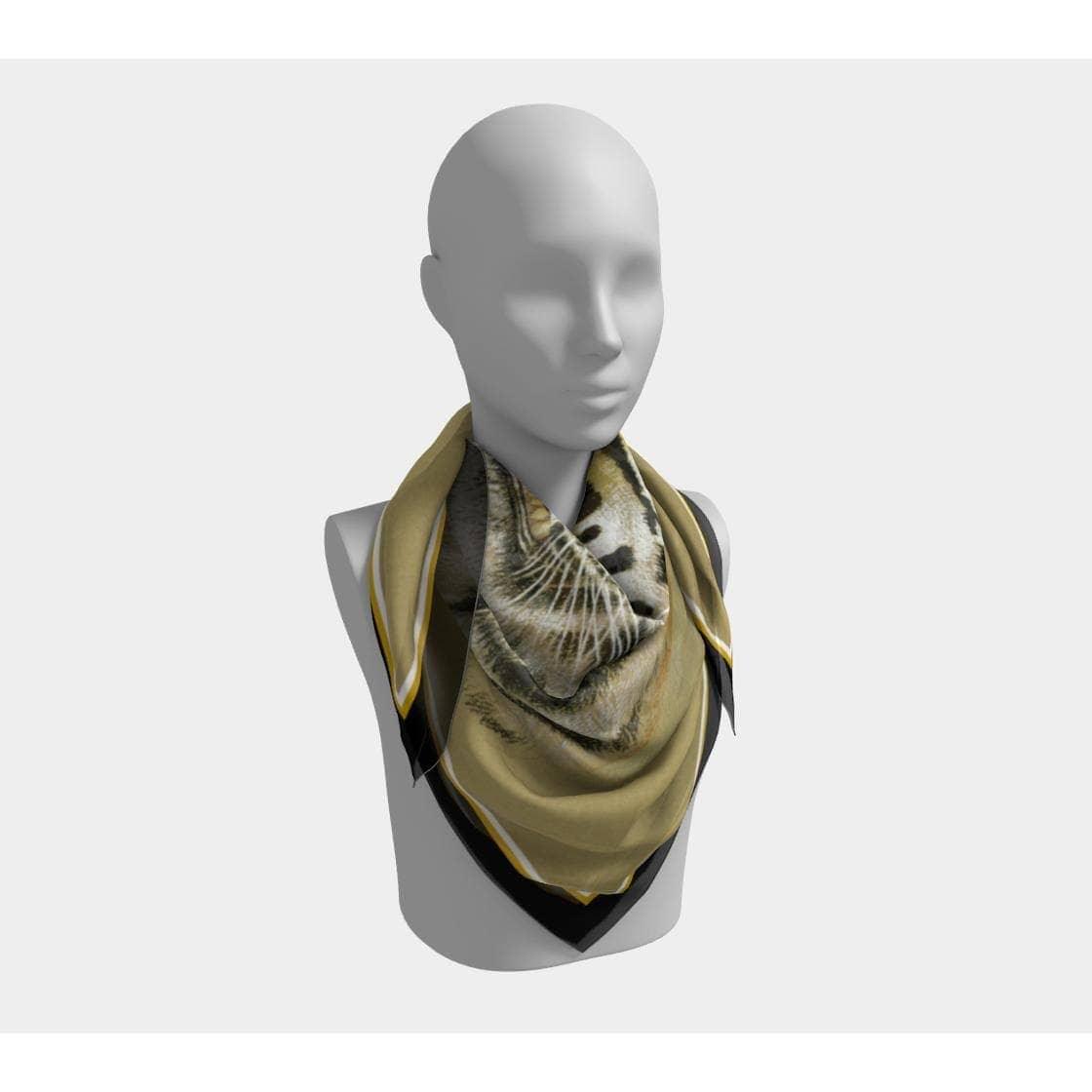 Tigresse - Silk Square Scarf | Artwork by Glen Loates
