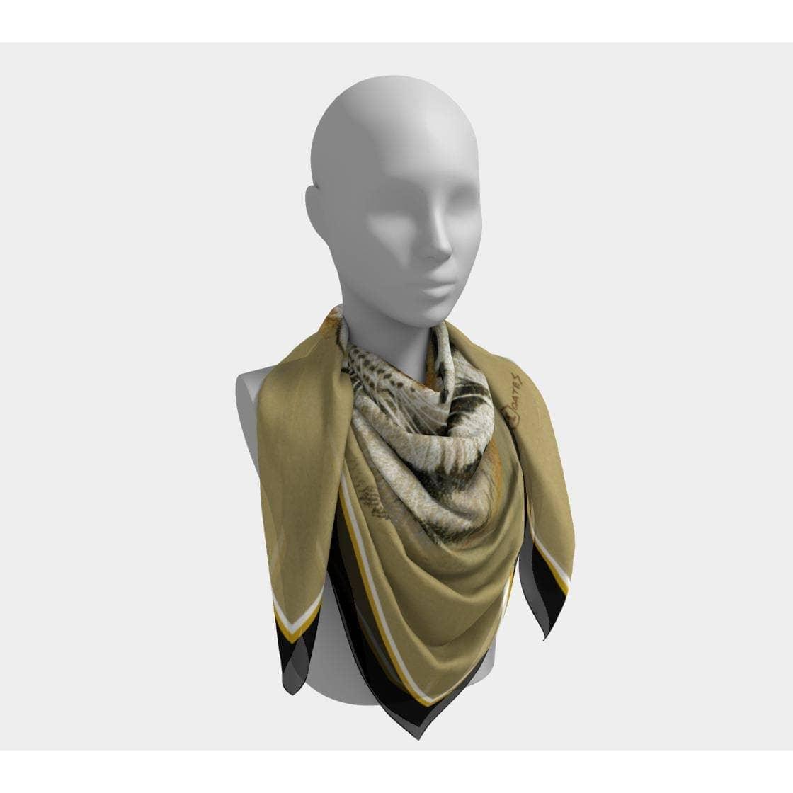 Tigresse - Silk Square Scarf | Artwork by Glen Loates