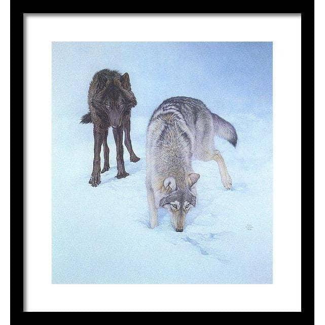 Tracking The Scent - Framed Print | Artwork by Glen Loates
