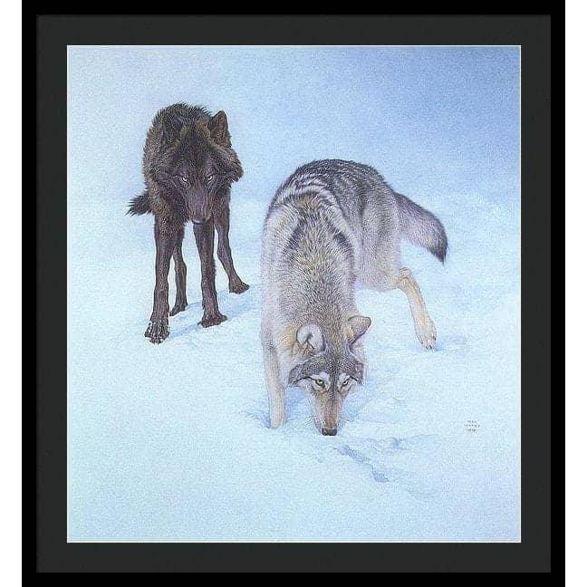 Tracking The Scent - Framed Print | Artwork by Glen Loates