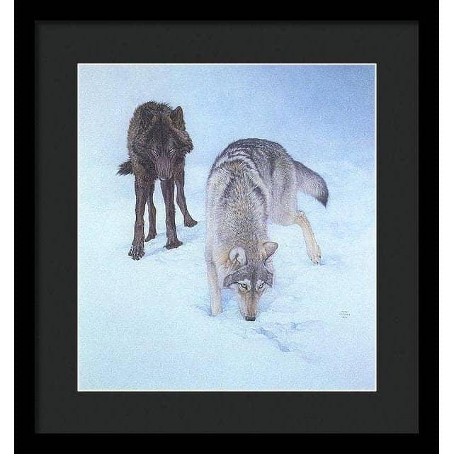 Tracking The Scent - Framed Print | Artwork by Glen Loates