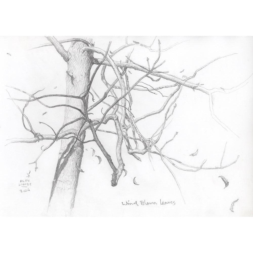 Wind Blown Leaves - Art Print | Artwork by Glen Loates